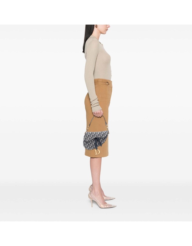 Pre-Loved by Azura Reborn - Pre-Loved Oblique Canvas Saddle Bag