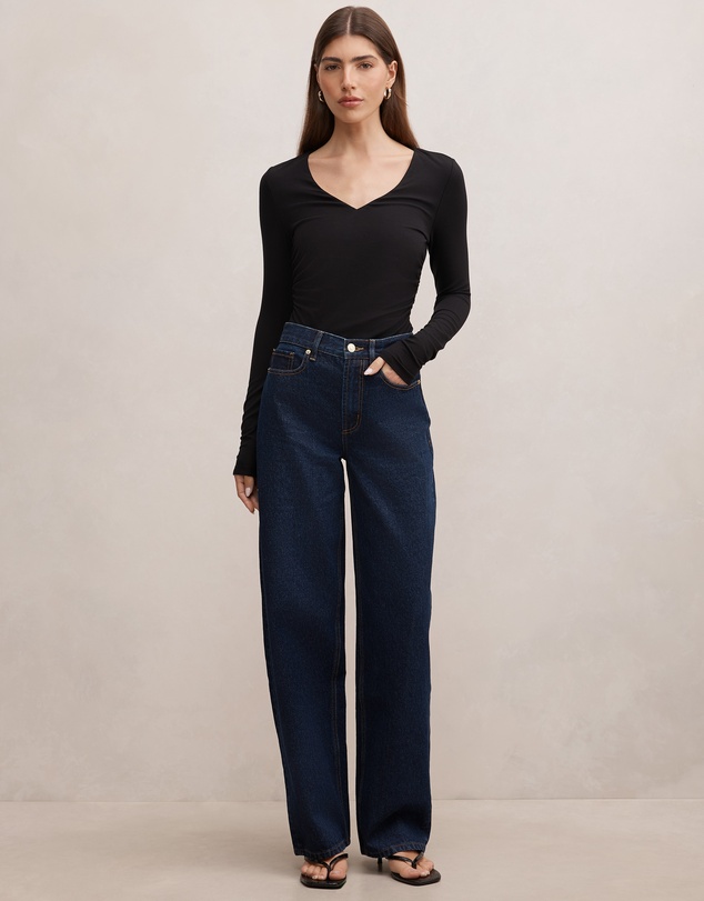 Forever New - Emma Mid Rise Barrel Jeans