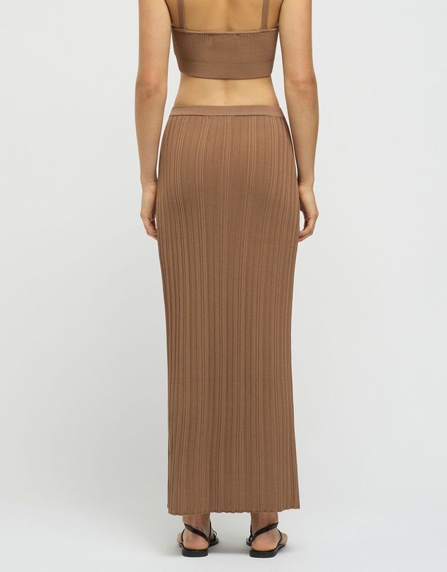 FRIEND of AUDREY - Reflection Ribbed Knit Skirt