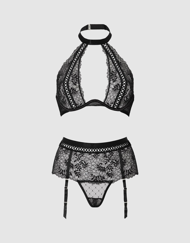 Ann Summers - Entice Me Black Erotic Set Foldover