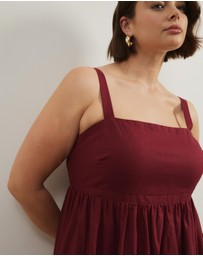 Atmos&Here Curvy - Fern Empire Line Midi Dress