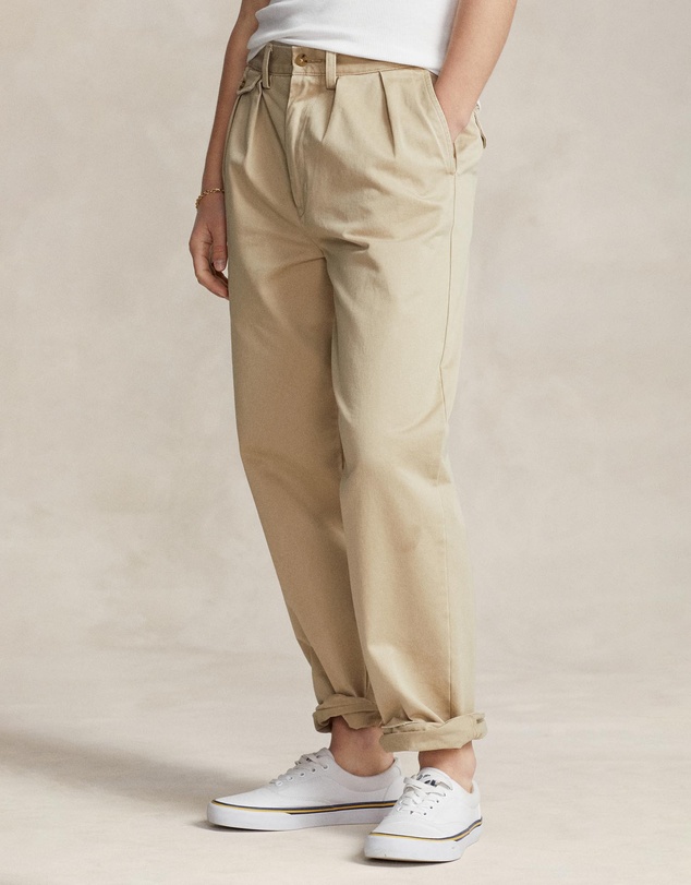 Polo Ralph Lauren - Whitman Relaxed Fit Pleated Chino Pants- ICONIC EXCLUSIVE