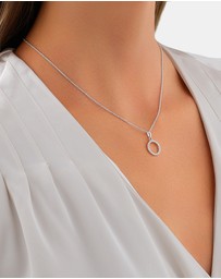 Michael Hill - Open Circle Pendant with Cubic Zirconia in Sterling Silver