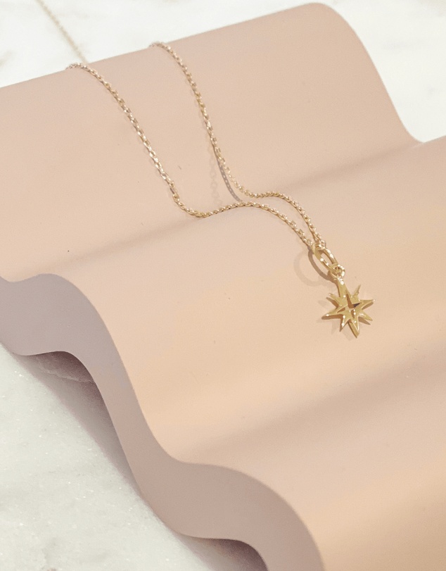 Luna Rae - Solid Gold - My True North Necklace