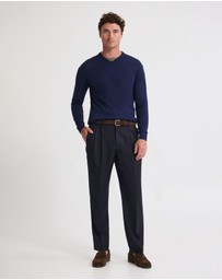Oxford - Basic V-Neck Pure Wool Pullover