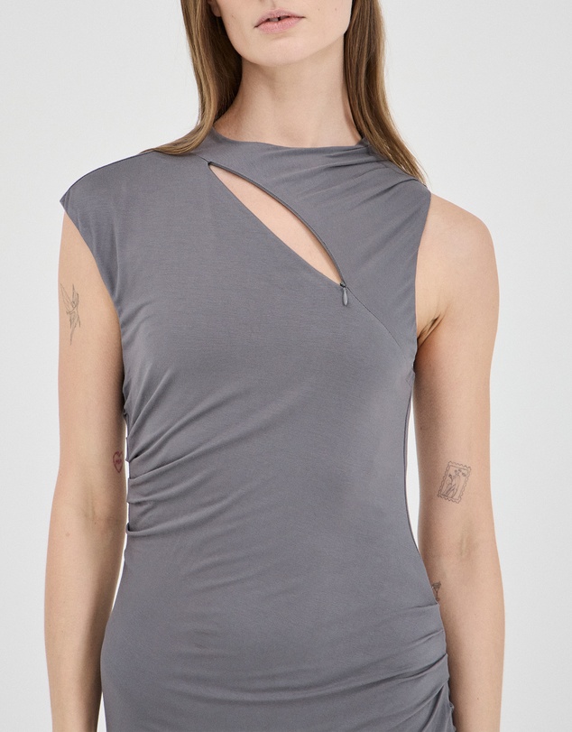 FRIEND of AUDREY - The Ruched Jersey Dress