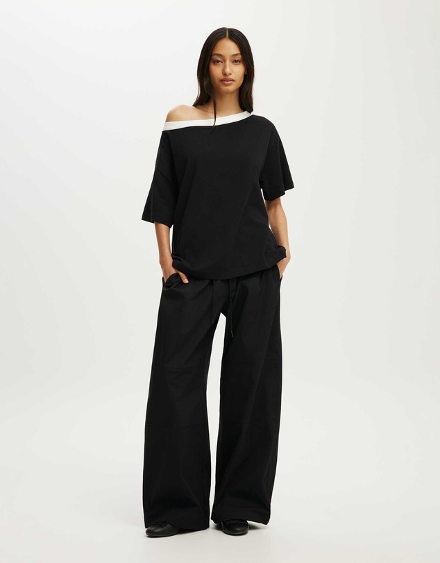 Cotton On - Boxy Off Shoulder Short Sleeve Tee