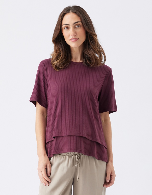 Ripe Maternity - Mike Rib Nursing Top