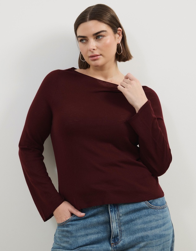 Atmos&Here Curvy - Bella Fine Knit Top