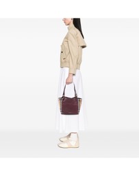 Pre-Loved by Azura Reborn - Pre-Loved Small Leather and House Check Canvas Canterbury Tote