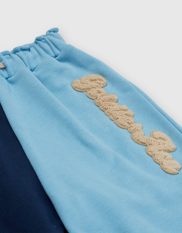 Goldie + Ace - Comfy Embroidered Wide Leg Sweatpants - ICONIC EXCLUSIVE - Babies-Kids