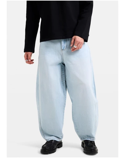 Black Noise White Rain - Disrupt Baggy Denim Jeans