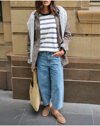 Ceres Life - Maggie Tapered Barrel Jean