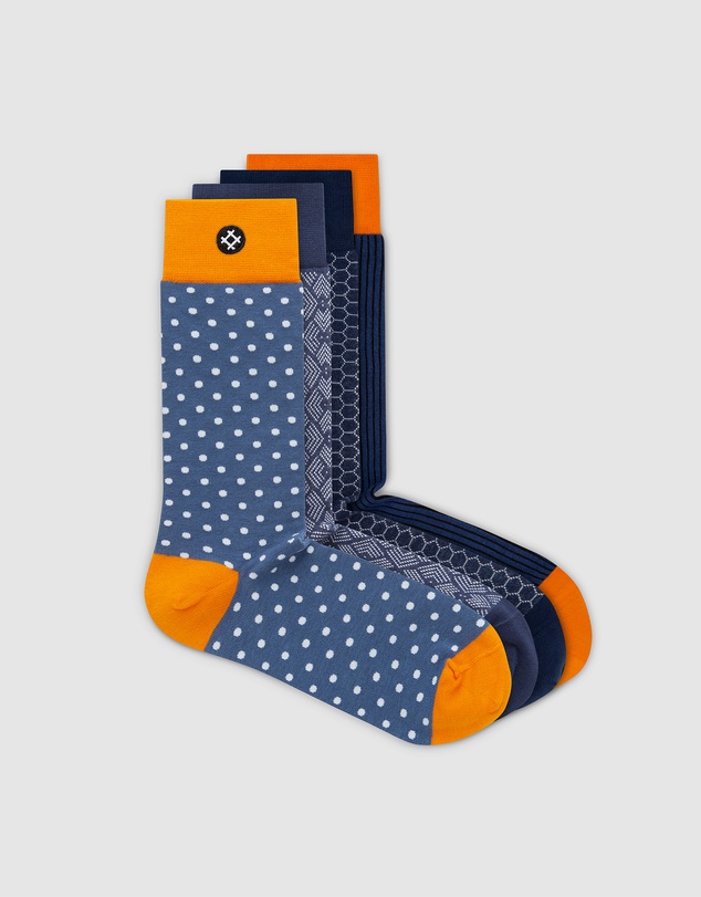 Sockdaily - Crooked 4 Pack Crew Socks