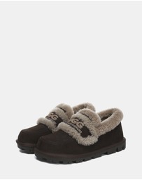 EVERAU - Australian Shepherd Ugg Rilee Loafer Cow Suede Upper House Shoes