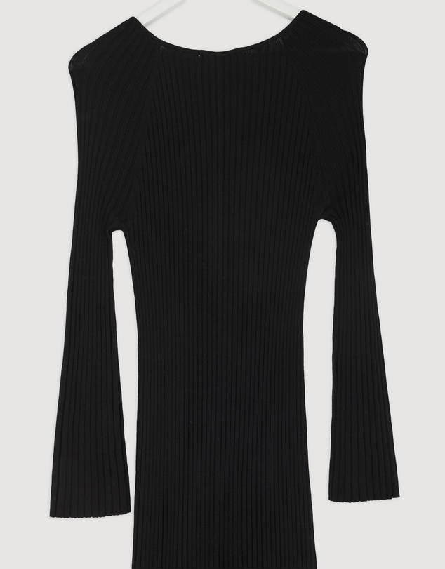 Revibe - Repaired AERE Indi Accordian Pleated Organic Knit Dress - AU 18