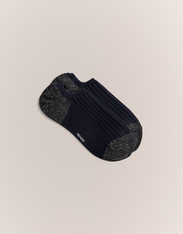 Trenery - Low Cut Rib Sock in Night Sky