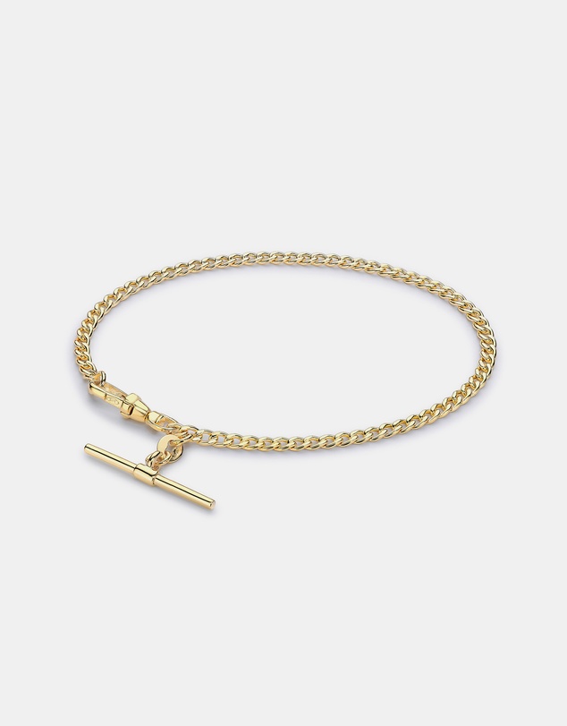 Zoe Olivia - 9K Gold T-Bar Bracelet