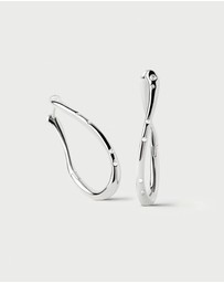 PDPAOLA - Air Silver Hoop Earrings