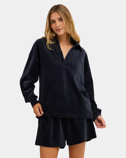 Billabong - Womens Good Day 2 Polo Long Sleeve Shirt