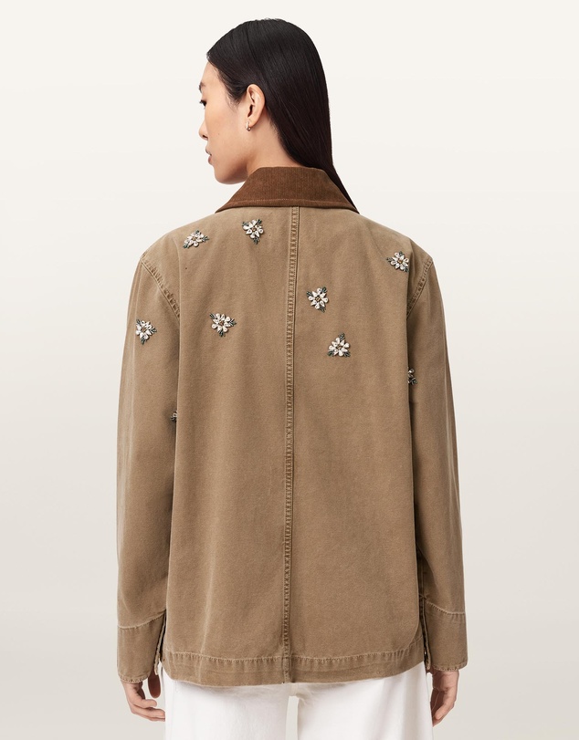 AllSaints - Bex Embellished Denim Jacket