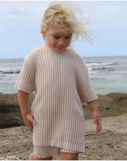 All Fenix - Mini Rib Knit Tee - Babies-Kids