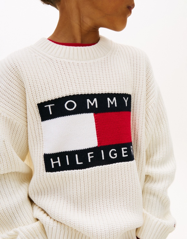 Tommy Hilfiger - Heritage Flag Chunky Knit Jumper - Teens