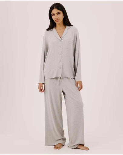 Atmos&Here - Darcey Soft Ribbed Long Sleeve Pyjama Set