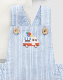 Purebaby - Short Leg Overall Set -Kids-Babies