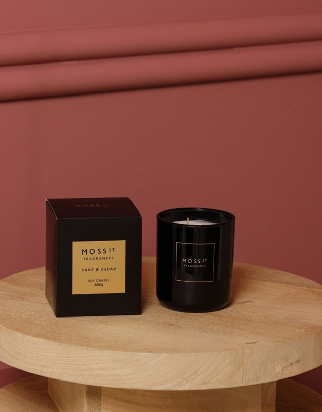 Moss St Fragrances - Sage & Cedar Soy Candle 300g