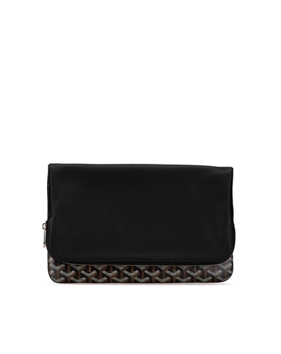Pre-Loved by Azura Reborn - Pre-Loved Goyardine Canvas Leather Clutch
