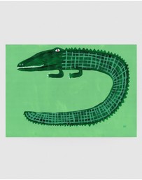 Inka Arthouse - Green Crocodile by Nancy McKie