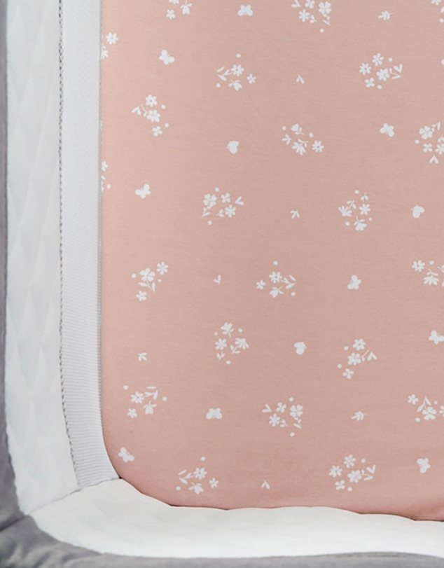 Living Textiles - 2 Pack Organic Bedside Sleeper Fitted Sheet - Fawn Fables