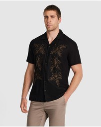 Tarocash - Kota Embroidered Linen Shirt