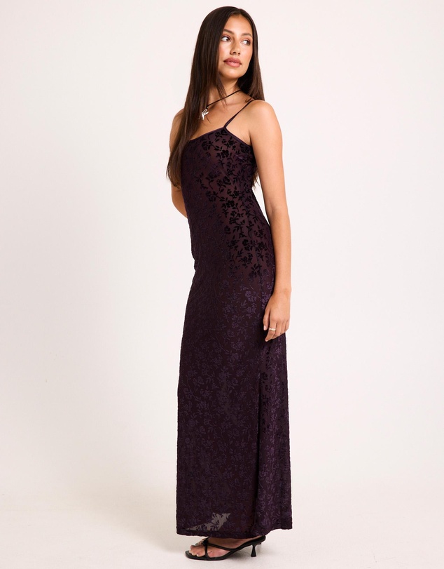 Alice In The Eve - Devon Burn Out Slip Maxi Dress