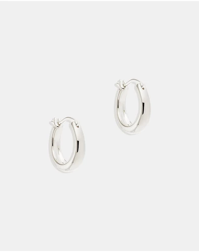 By Charlotte - Silver Infinite Horizon Small Hoops