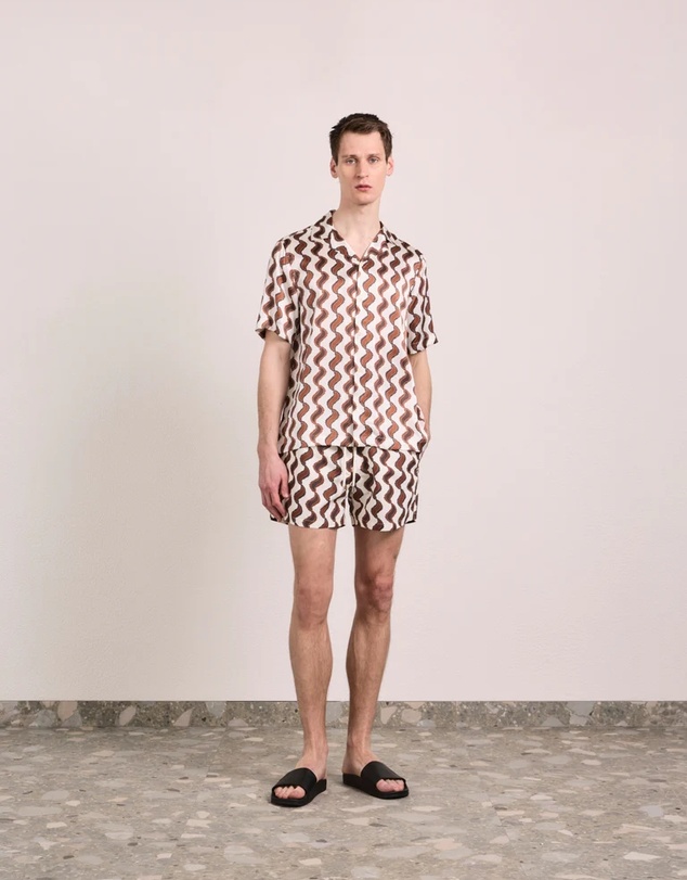 Frescobol Carioca - Rio Copa Paisley Print Swim Shorts