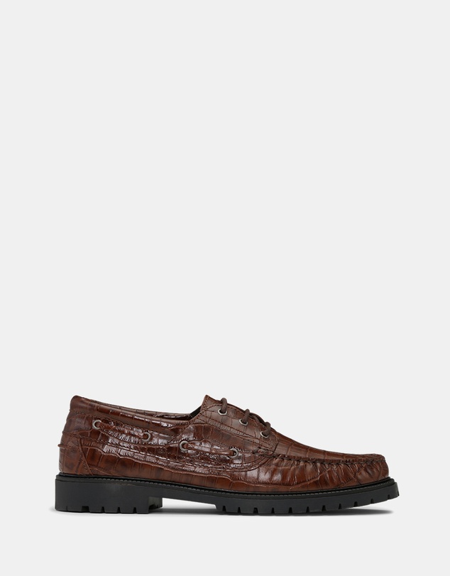 Les Deux - Taylor Croco Boat Shoes