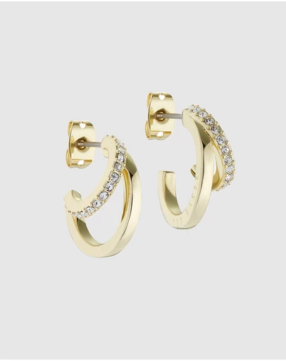 Ted Baker - Helias Crystal Double Hoop Earrings