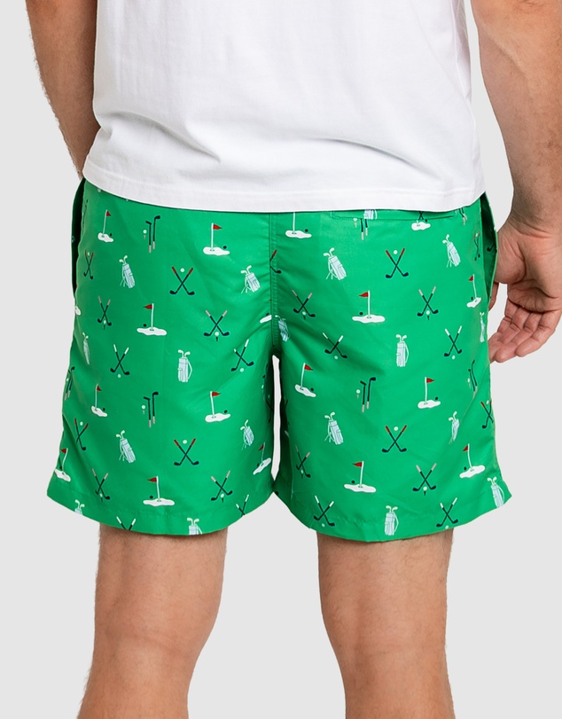 Sant And Abel - Men's Golf Green Swim Shorts