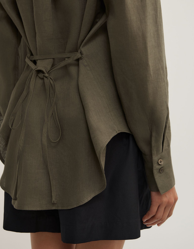 Witchery - Linen Tie Back Shirt