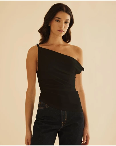 Atmos&Here - Twisted Off Shoulder Top