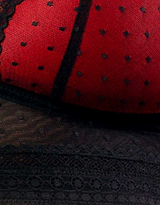 Parfait - Mia Dot Longline Padded Lace Bralette