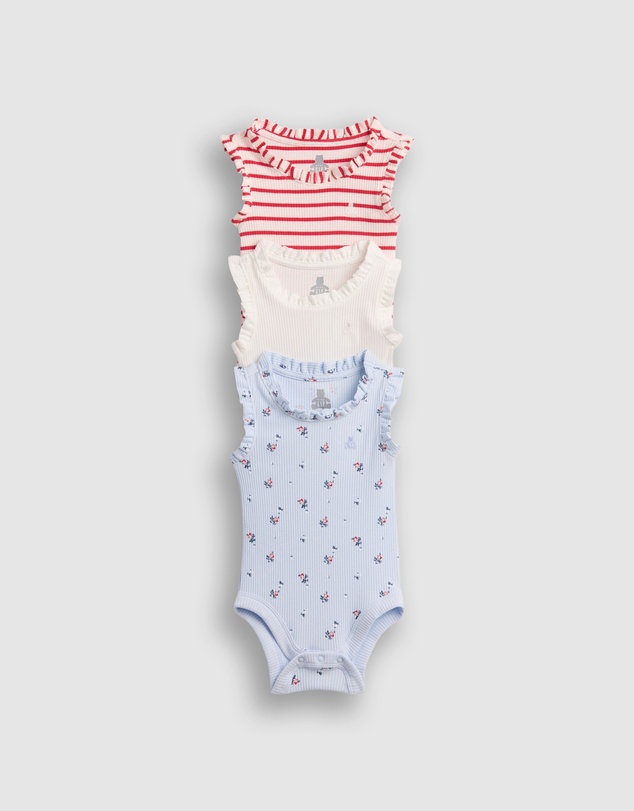 GAP - 3-Pack SL Tiny Rib Bodysuit - Babies
