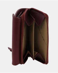 Pierre Cardin - Pierre Cardin Ladies Leather Tri-Fold Tab Wallet