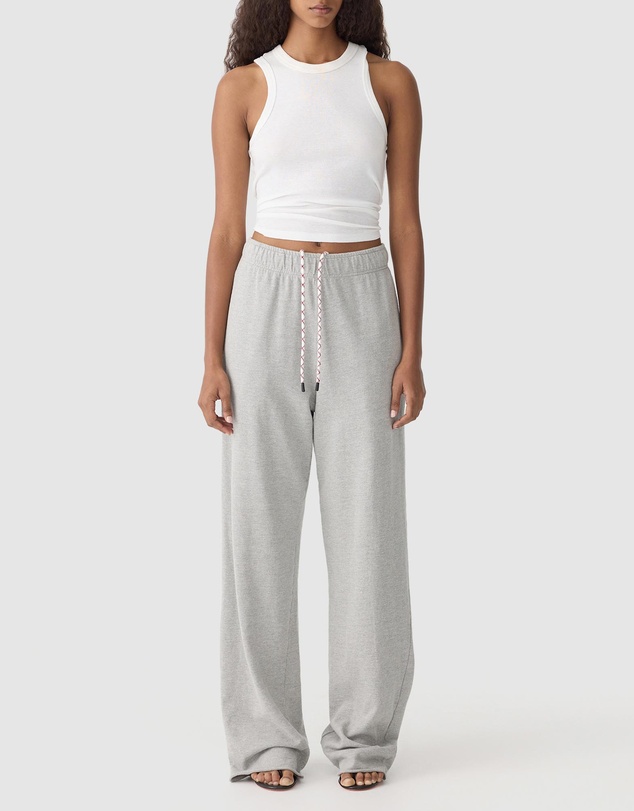 Bassike - Wide Leg French Terry Pants