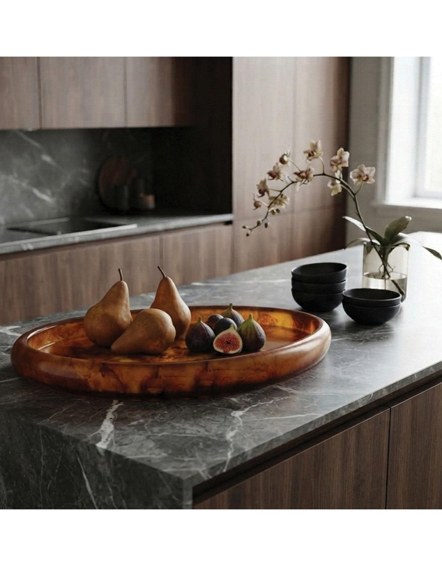 Urban Attitude - Urban Attitude MIA Extra Large Bowl Height 6cm, Width 37cm, Length 49cm - Burnt Amber