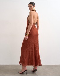 TOPSHOP - Nina Broderie Maxi Dress