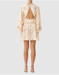 Camilla - Button Down Short Dress With Open Back