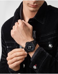 Philipp Plein - The $Kull - 44mm Black Dial and Silicone Strap